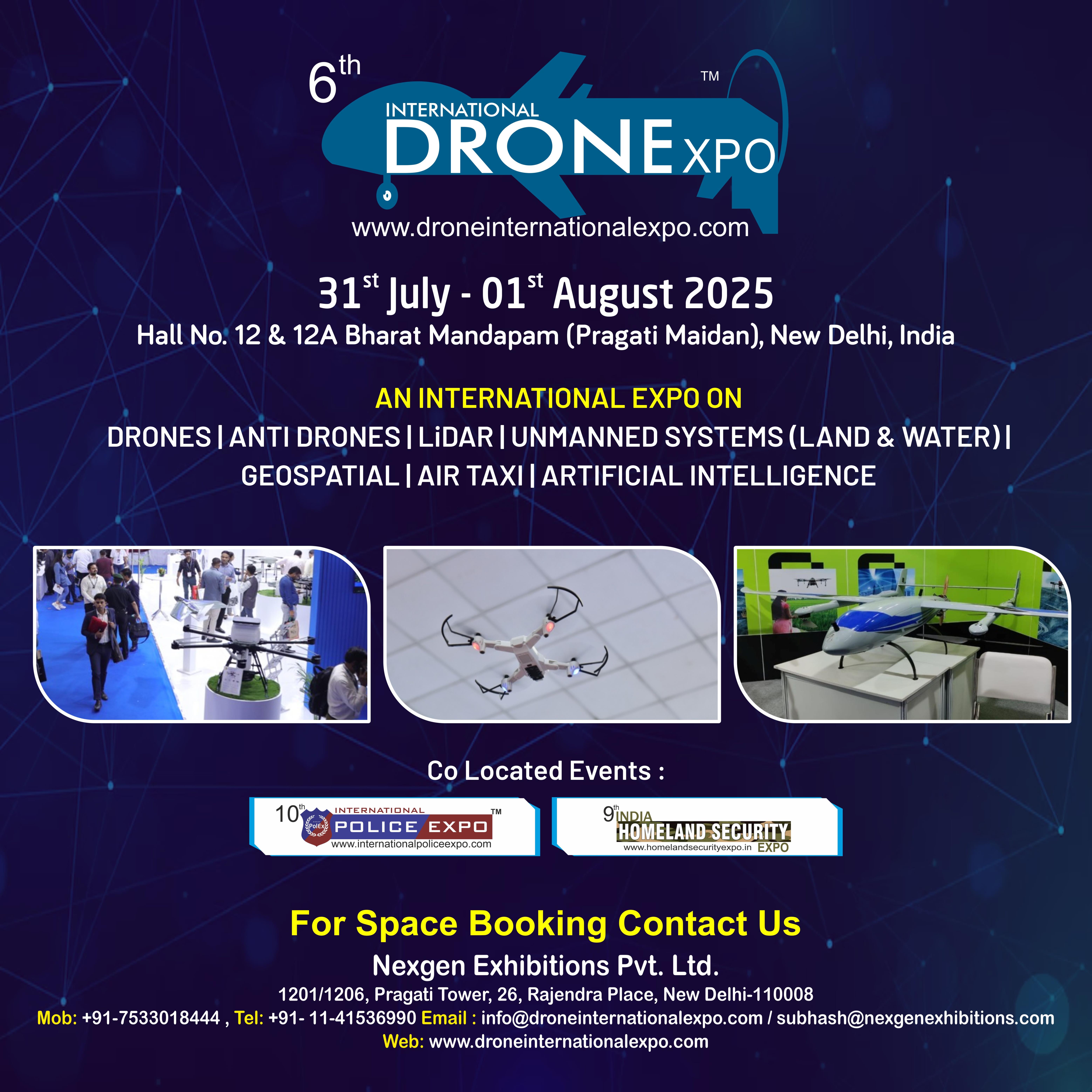  6th Drone International Expo , New Delhi